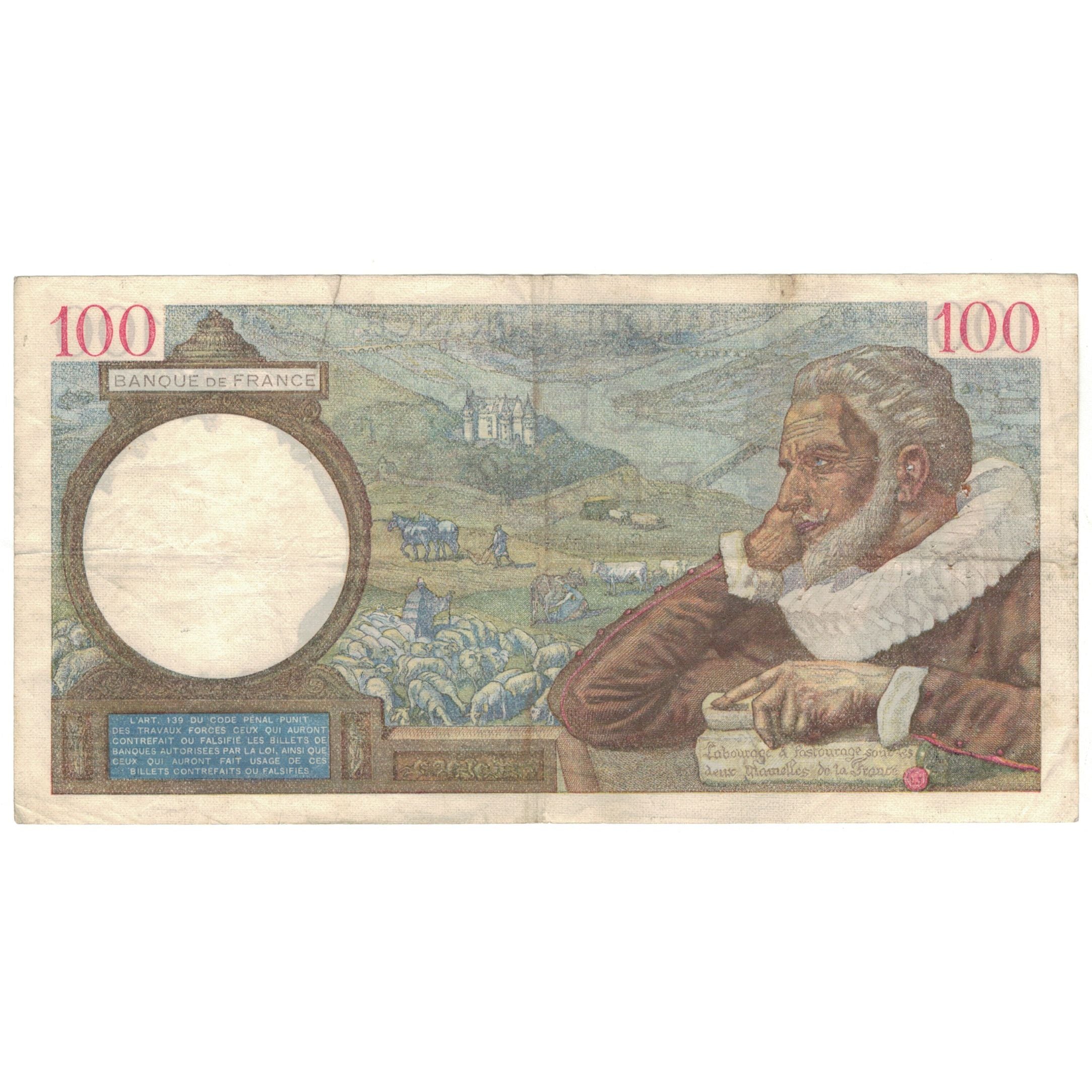 Frankrijk, 100 Francs, Sully, 1939, C.3184, TTB, Fayette:26.11, KM:94