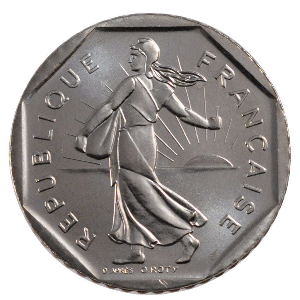 FRANCE, 2 Francs, 1995, MS(63), Nickel, Gadoury #547, 7.50