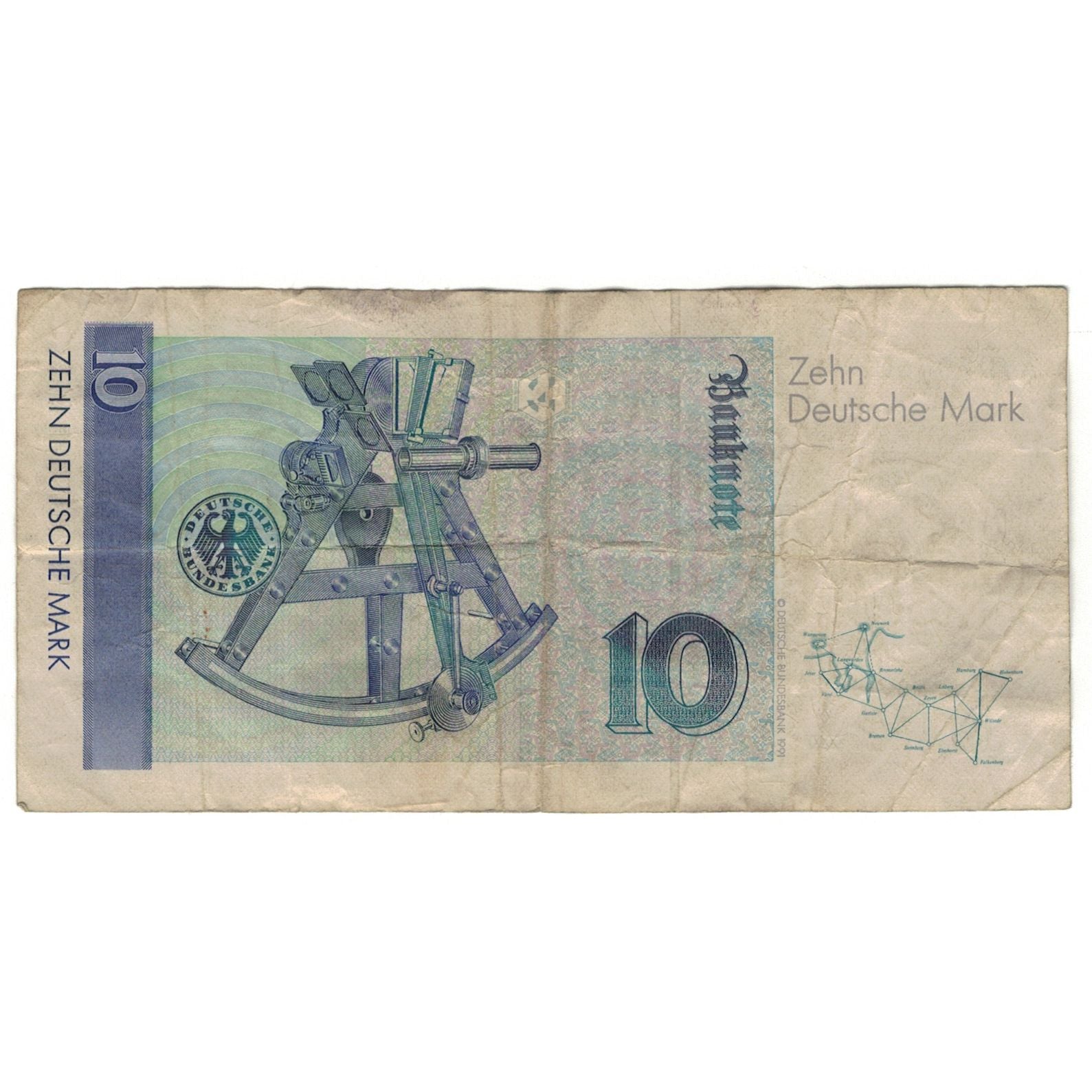 Banknote, GERMANY - FEDERAL REPUBLIC, 10 Deutsche Mark, 1991, 1991-08-01