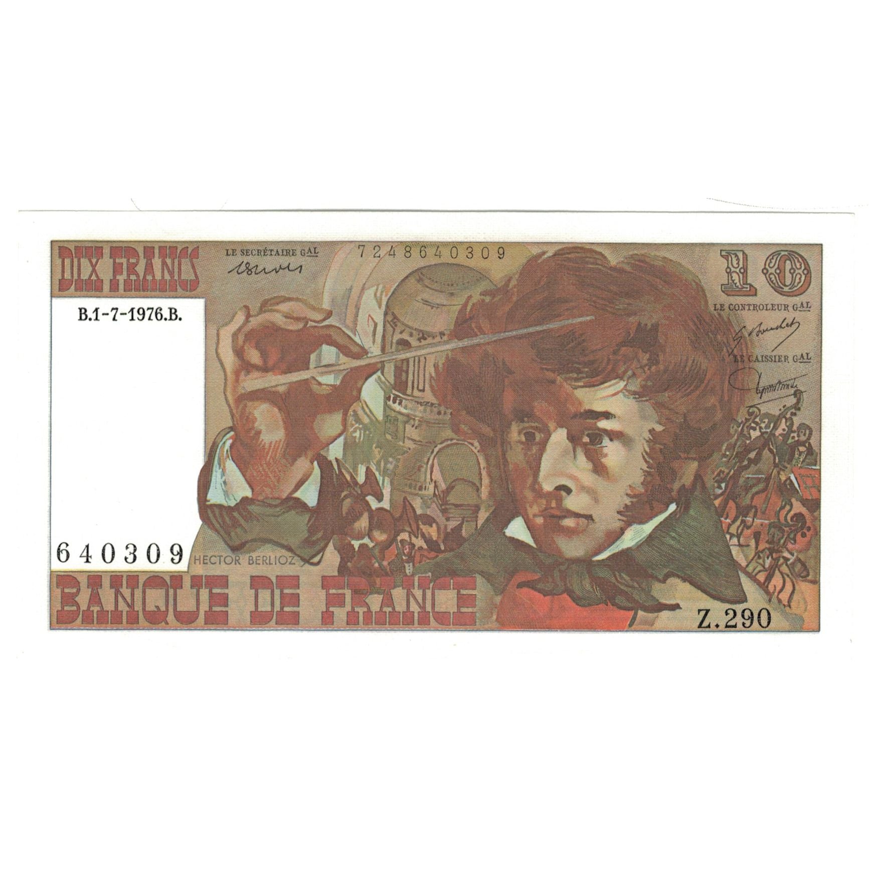 Frankrijk, 10 Francs, 1976, Z.290, SPL+, Fayette:63.19, KM:150c