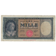 Nota, Itália, 1000 Lire, 1947, 1947-08-14, KM:88a, VF(20-25)