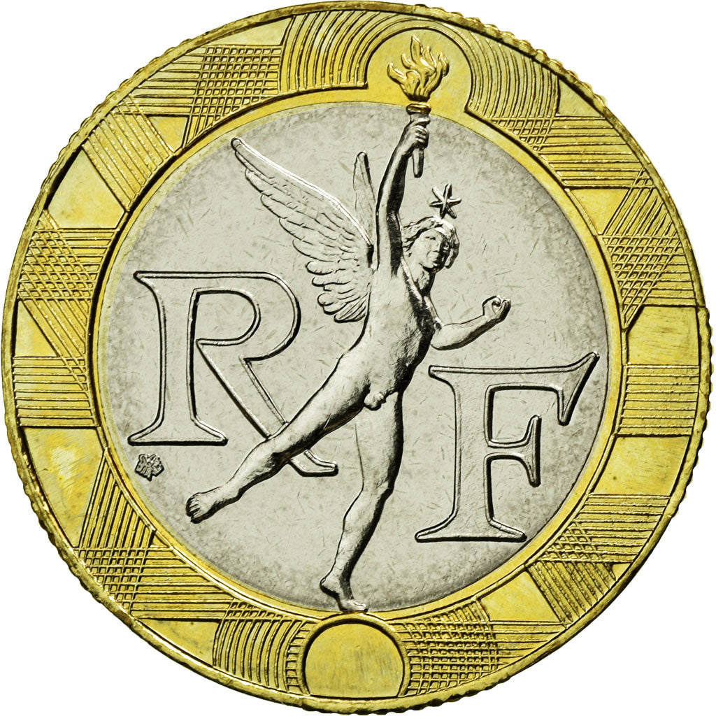 Münze, Frankreich, Génie, 10 Francs, 1994, STGL, Aluminum-Bronze, Gadoury:827