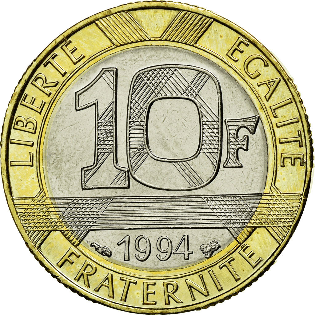Münze, Frankreich, Génie, 10 Francs, 1994, STGL, Aluminum-Bronze, Gadoury:827