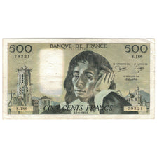 France, 500 Francs, Pascal, 1983, S.186, TB+, Fayette:71.29, KM:156e
