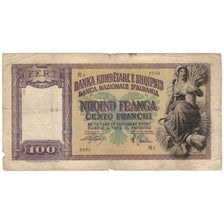 Banknote, Albania, 100 Franga, KM:8, VG(8-10)
