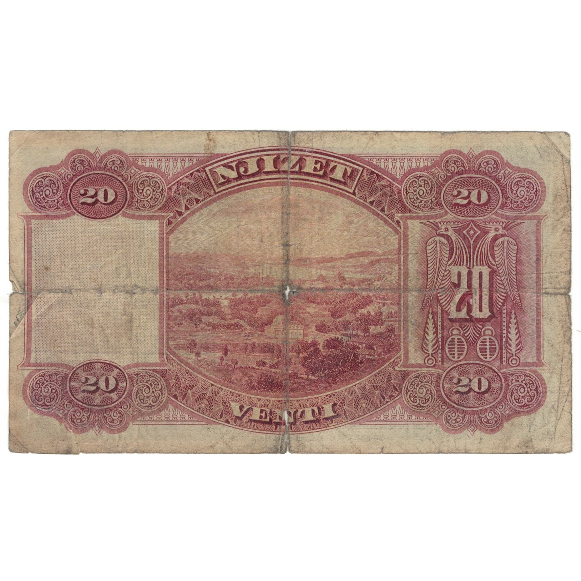 Banknote, Albania, 20 Franka Ari, KM:3a, G(4-6)