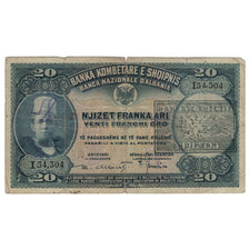 Geldschein, Albania, 20 Franka Ari, KM:3a, SGE