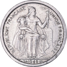 Monnaie, Océanie, 2 Francs, 1949