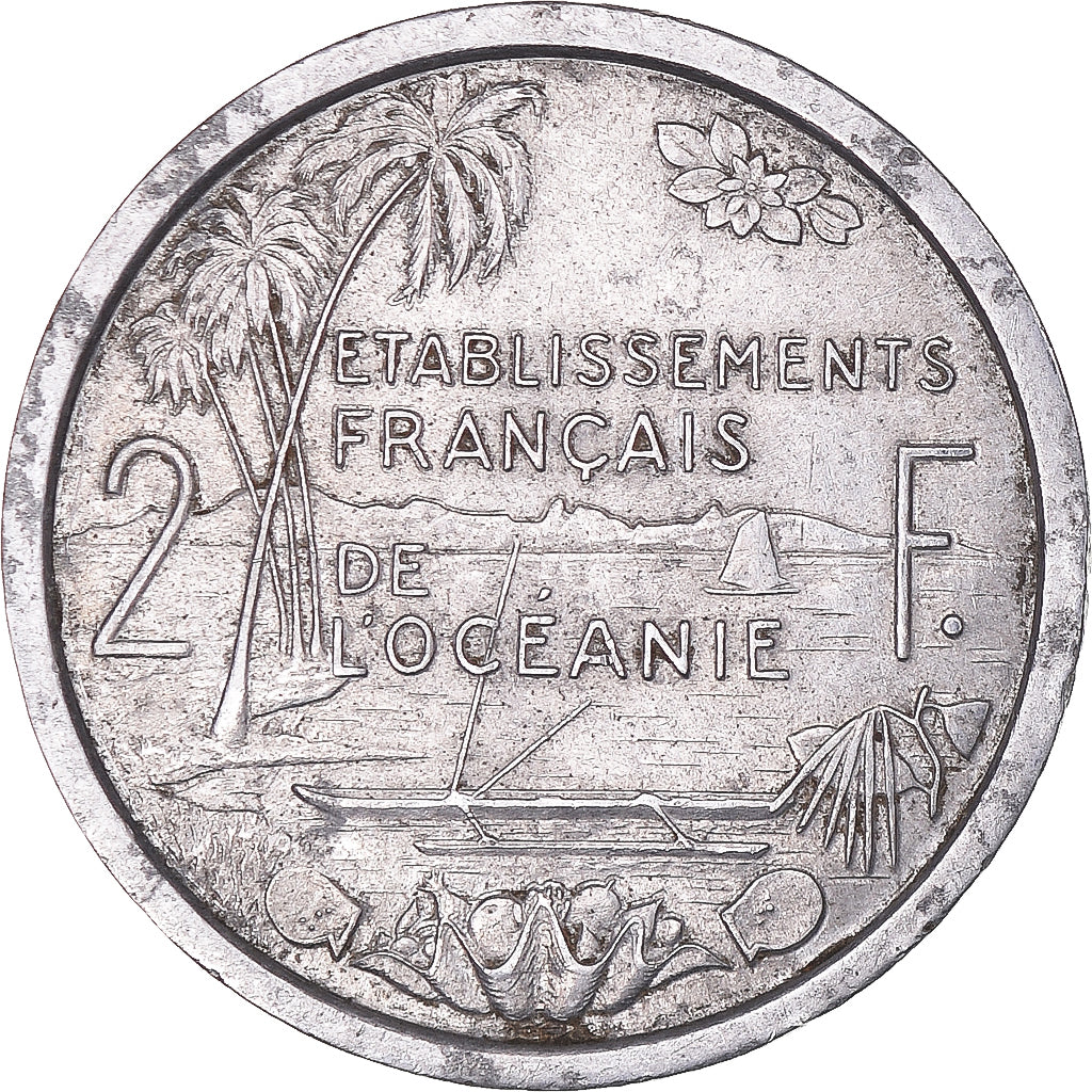 Monnaie, Océanie, 2 Francs, 1949
