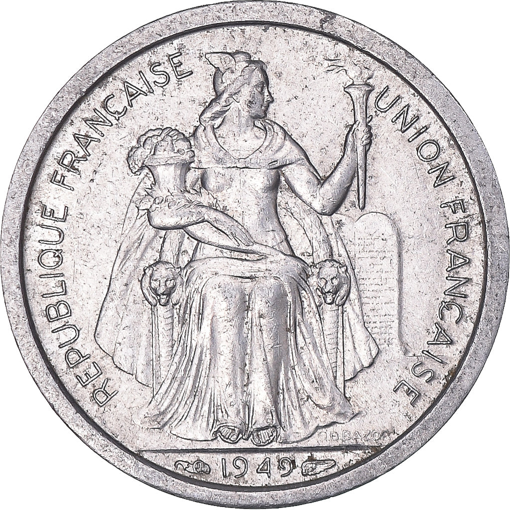 Munten, Oceania, Franc, 1949