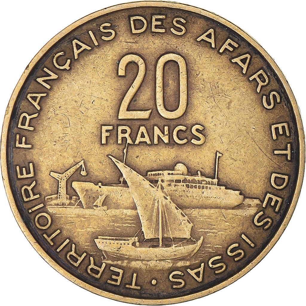 Coin, FRENCH AFARS & ISSAS, 20 Francs, 1975