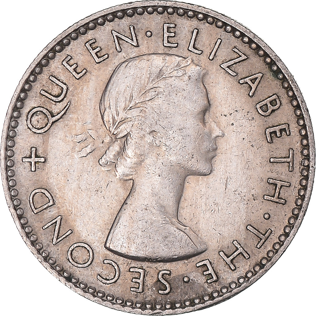 Monnaie, Nouvelle-Zélande, 6 Pence, 1957