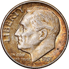 Moneta, Stati Uniti, Roosevelt Dime, Dime, 1951, U.S. Mint, Philadelphia, BB