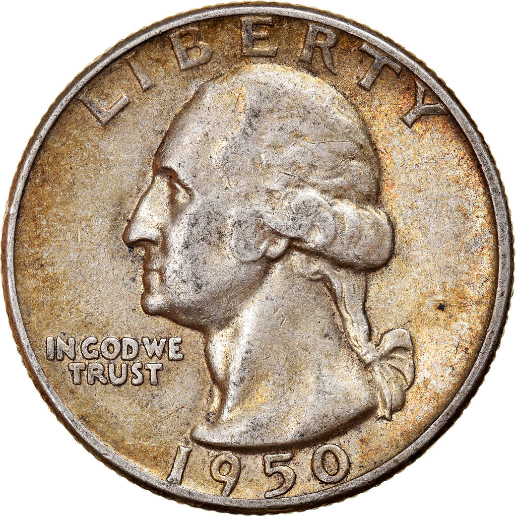Coin, United States, Washington Quarter, Quarter, 1950, U.S. Mint, Philadelphia