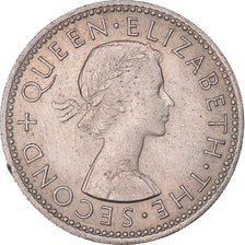Coin, New Zealand, Shilling, 1964