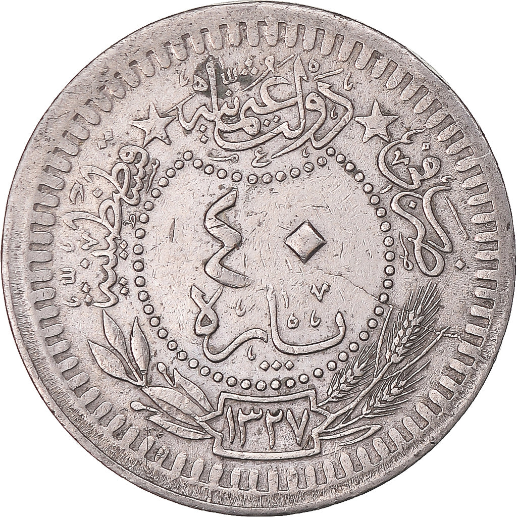 Münze, Türkei, 40 Para, 1327