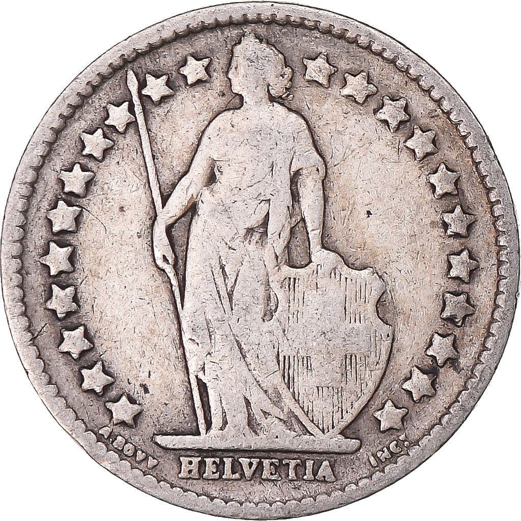 Münze, Schweiz, 1/2 Franc, 1906
