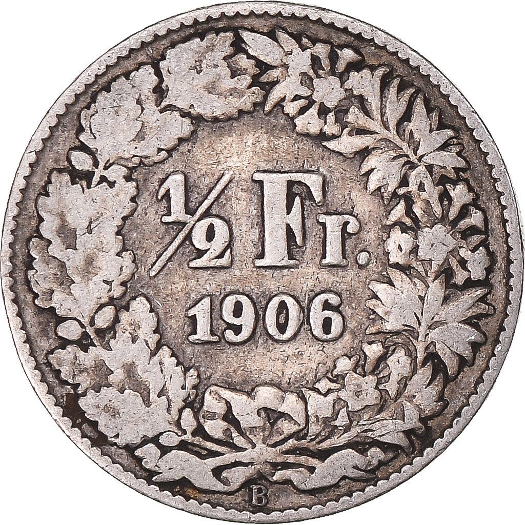 Münze, Schweiz, 1/2 Franc, 1906