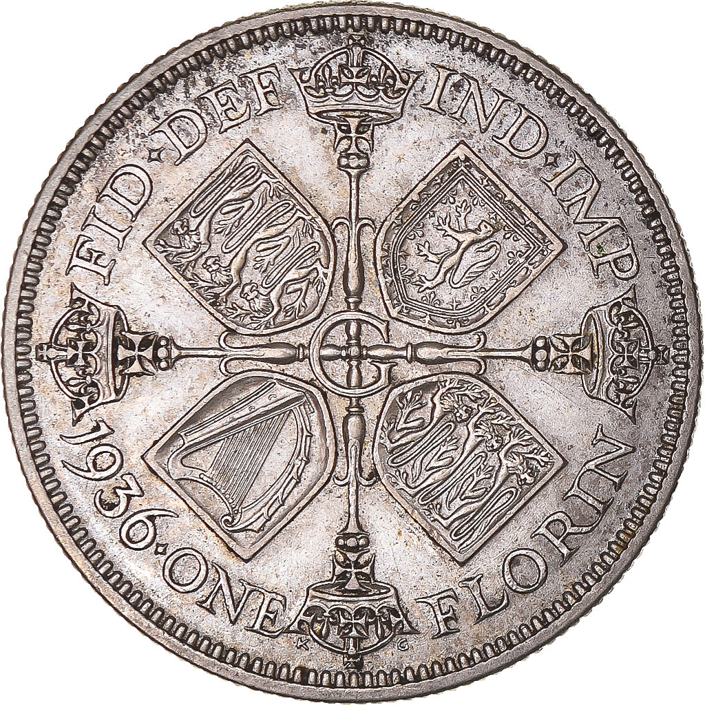Coin, Great Britain, Florin, Two Shillings, 1936