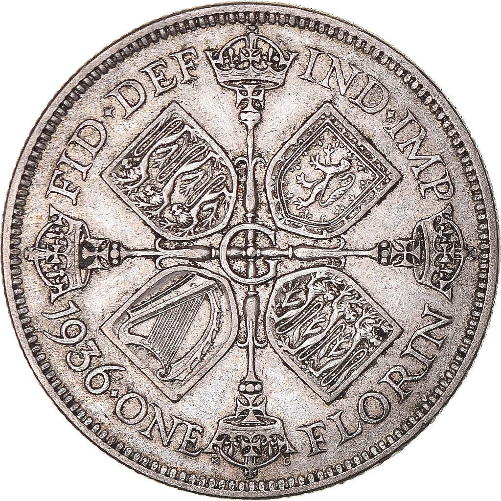 Moneta, Wielka Brytania, Florin, Two Shillings, 1936