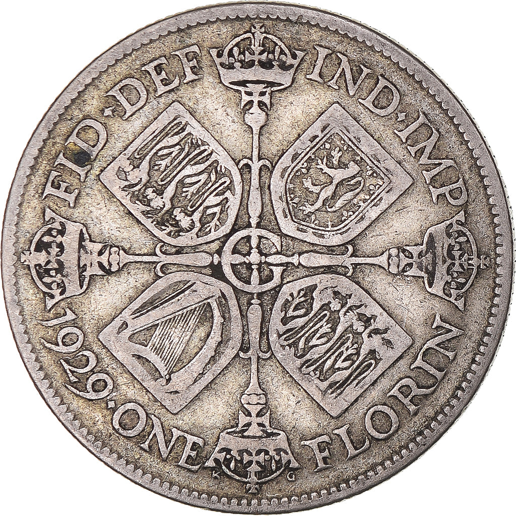 Coin, Great Britain, Florin, Two Shillings, 1929