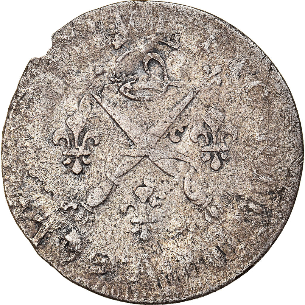 Coin, France, Louis XIV, 5 Sols aux insignes, 5 Sols, 1/16 ECU, 1702, Paris