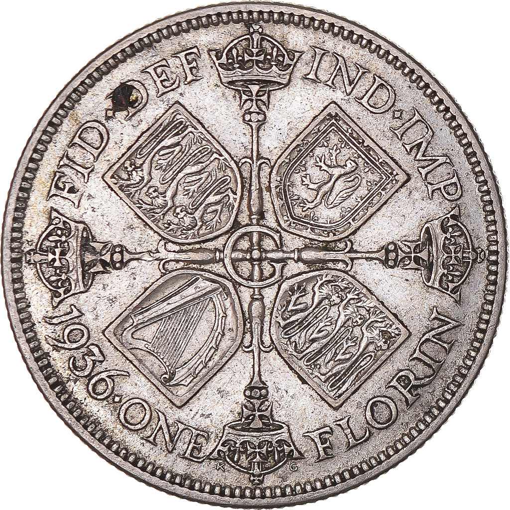 Coin, Great Britain, Florin, Two Shillings, 1936