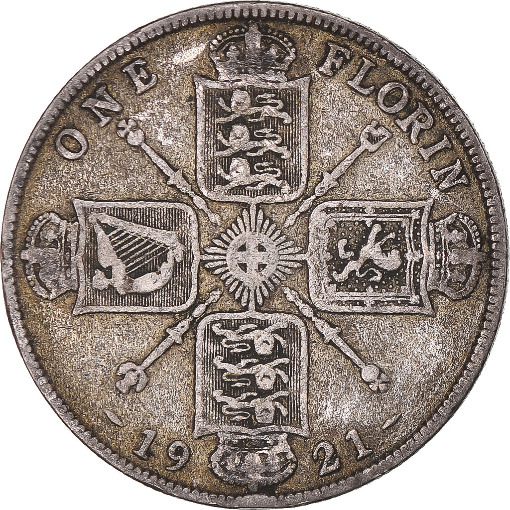 Moneta, Gran Bretagna, Florin, Two Shillings, 1921