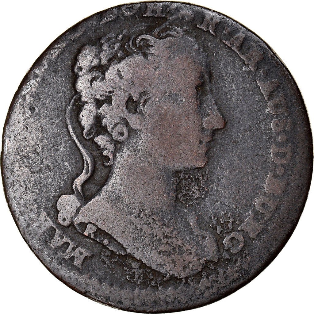 Coin, AUSTRIAN NETHERLANDS, Maria Theresa, Liard, Oord, 1745, Anvers, VF(20-25)