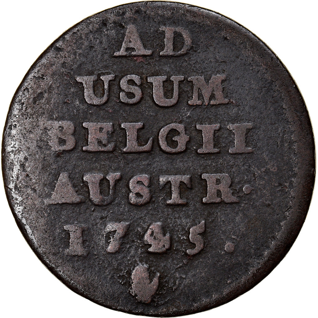 Coin, AUSTRIAN NETHERLANDS, Maria Theresa, Liard, Oord, 1745, Anvers, VF(20-25)