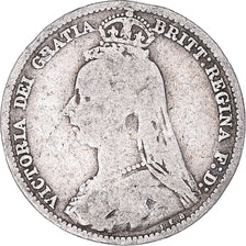 Münze, Großbritannien, 6 Pence, 1890