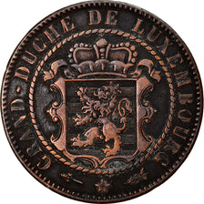 Coin, Luxembourg, William III, 10 Centimes, 1870, Utrecht, VF(30-35), Bronze