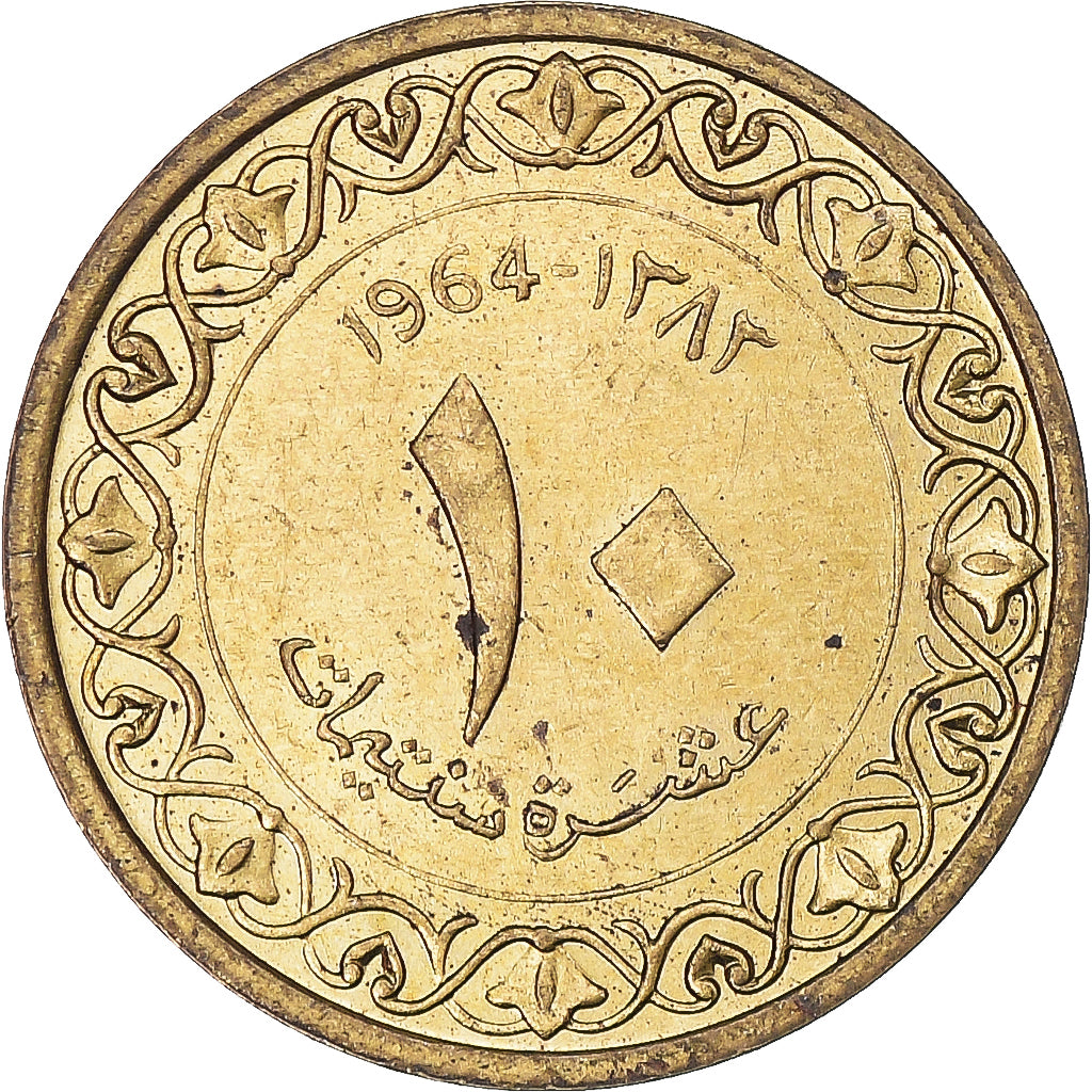 Moeda, Argélia, 10 Centimes, 1964