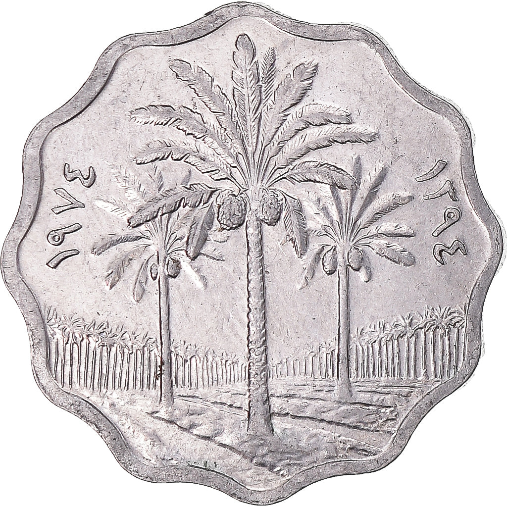 Coin, Iraq, 5 Fils, 1974