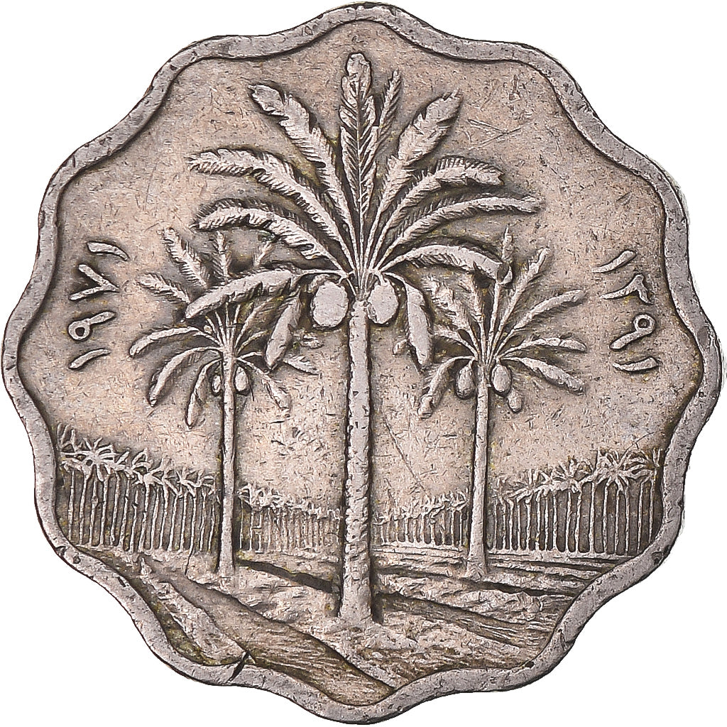 Münze, Irak, 5 Fils, 1971