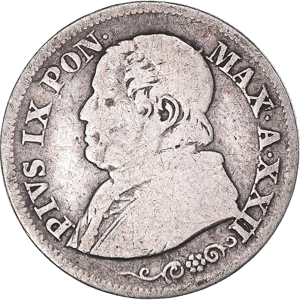 Coin, Vatican, 10 Soldi, 1868