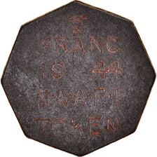Great Britain, 1/2 Franc, Octagonal NAAFI Token, 1944, Jeton militaire