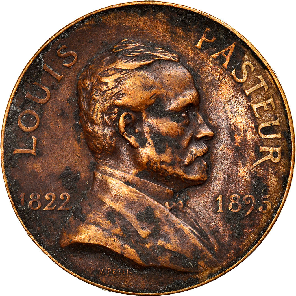 France, Token, Etats Fédérés d'Europe, Louis Pasteur, 1928, VF(30-35), Copper