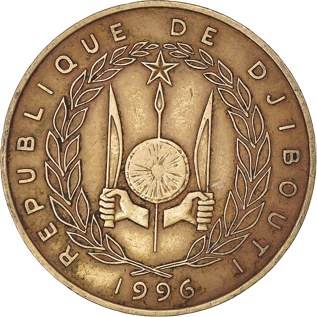 Monnaie, Djibouti, 20 Francs, 1996