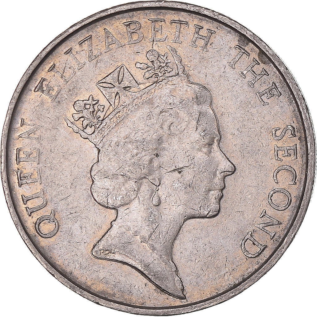Coin, Hong Kong, 5 Dollars, 1985