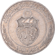 Münze, Algeria, Dinar, 2011