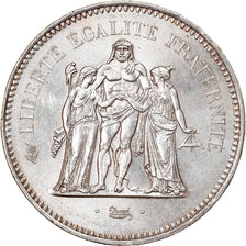 Coin, France, Hercule, 50 Francs, 1977, Paris, AU(55-58), Silver, KM:941.1
