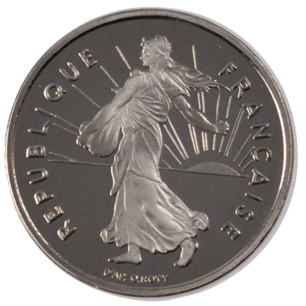FRANCE, Semeuse, 1/2 Franc, 1998, Paris, KM #931.1, MS(63), Nickel, 19.5,...