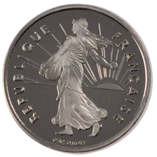 FRANCE, Semeuse, 1/2 Franc, 1998, Paris, KM #931.1, MS(63), Nickel, 19.5,...