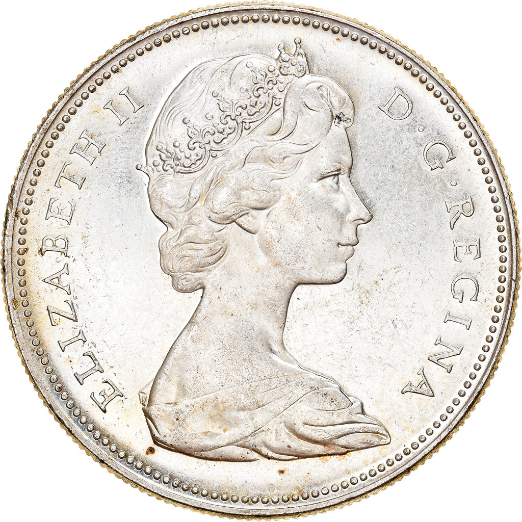Coin, Canada, Elizabeth II, Dollar, 1966, Royal Canadian Mint, Ottawa
