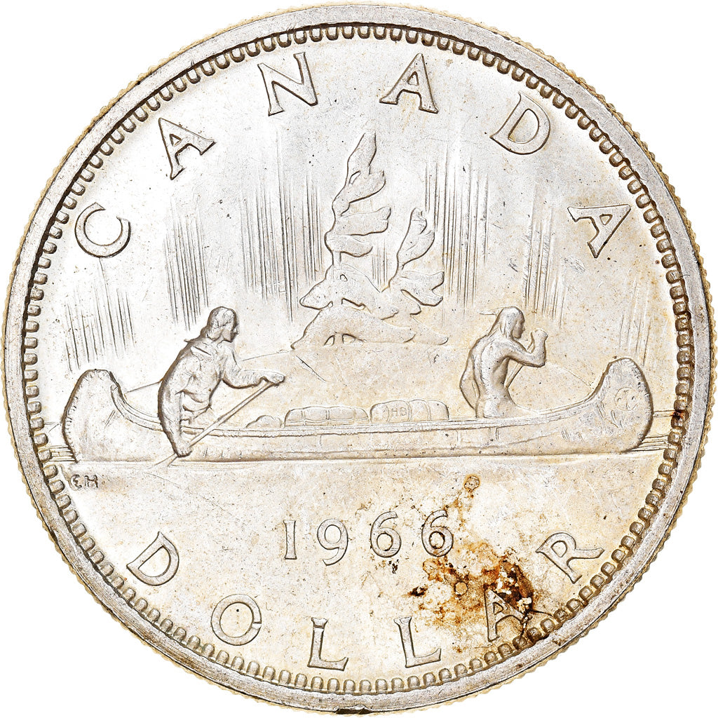 Coin, Canada, Elizabeth II, Dollar, 1966, Royal Canadian Mint, Ottawa
