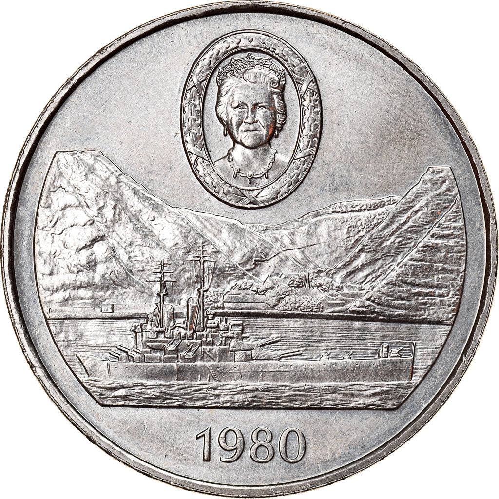Coin, Saint Helena, Elizabeth II, 25 Pence, Crown, 1980, British Royal Mint