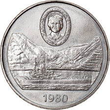 Coin, Saint Helena, Elizabeth II, 25 Pence, Crown, 1980, British Royal Mint