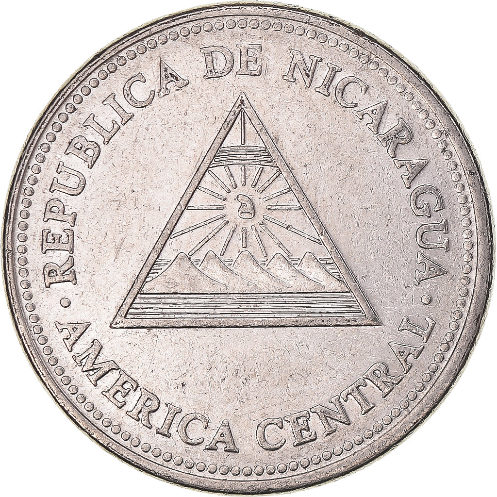 Coin, Nicaragua, 5 Cordobas, 2000