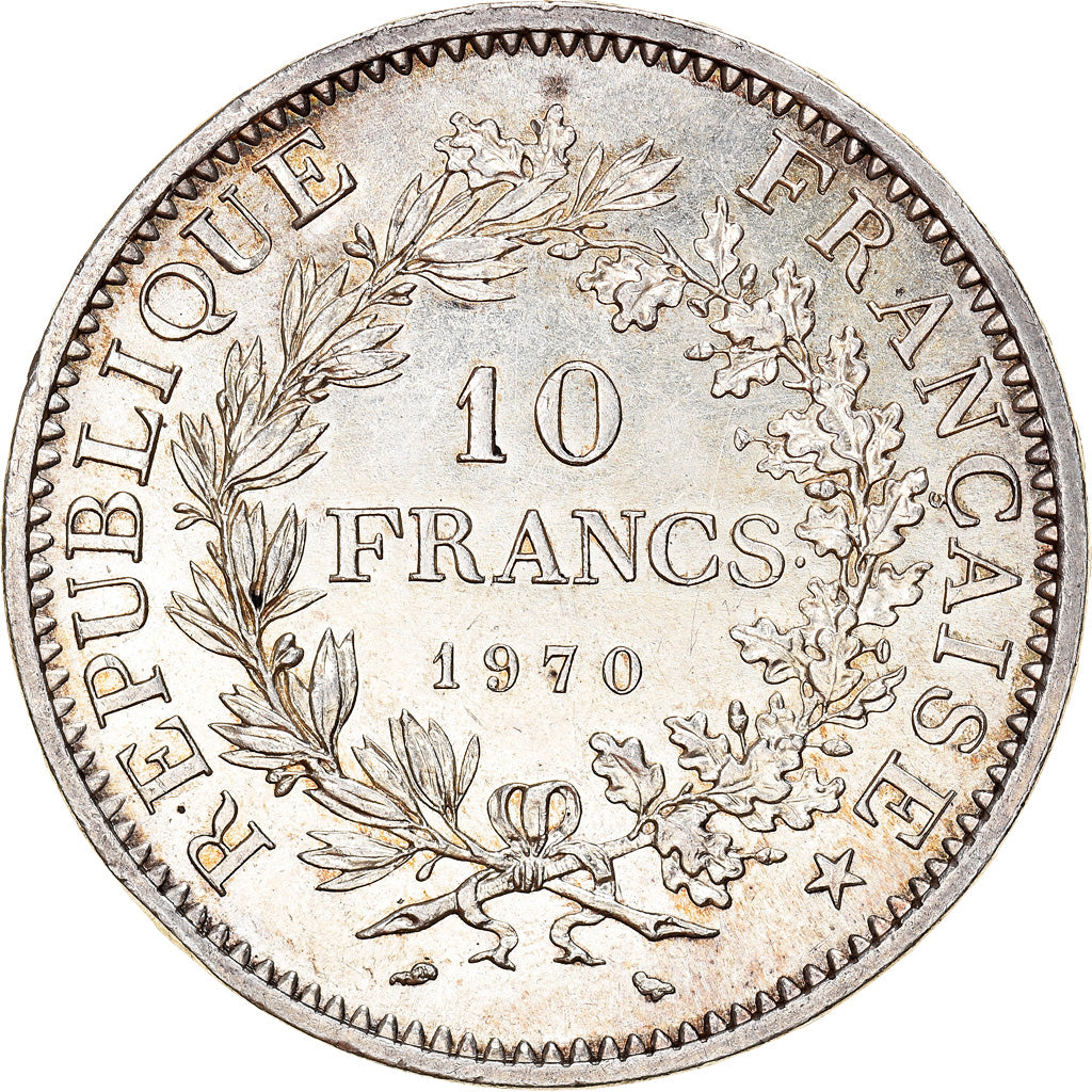 Coin, France, Hercule, 10 Francs, 1970, Paris, EF(40-45), Silver, KM:932